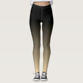 Slimme zwarte en verloophorizon leggings (Voorkant)