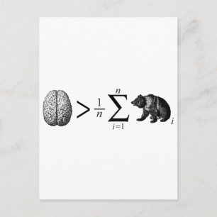 slimmer dan het gemiddelde Beer Briefkaart