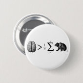 slimmer dan het gemiddelde Beer Ronde Button 5,7 Cm (Voorkant /achterkant)