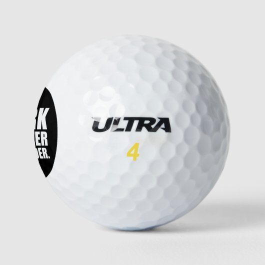 Slimmer werken, niet moeilijker Motivatie Golfballen (Logo)