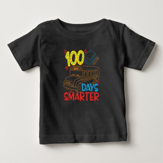 Slimmere schoolbus 100 dagen T-Shirt (Voorkant)