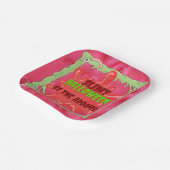 Slimy Halloween Borden Papieren Bordje (Gebogen)