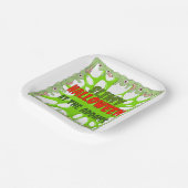 Slimy Halloween Borden Papieren Bordje (Gebogen)