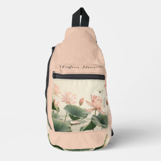 Sling Duffel - Dragonfly in het roze Sling Bag