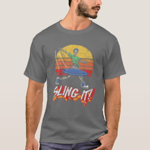Sling het! Schijfgolfdode driver Skeletvervorming T-shirt
