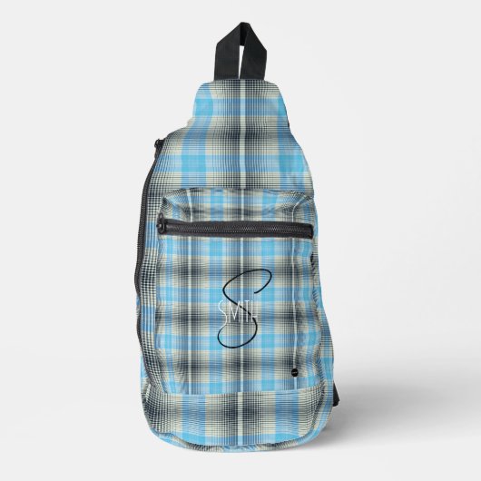 Sling sac à dos avec HAMbyWG bleu et noir (Recto)