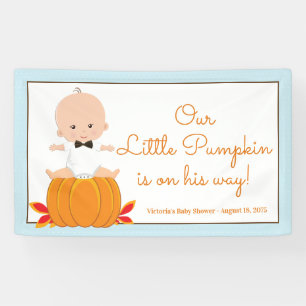 Slinger voor babyfeestje voor kleine pompoen jonge spandoek