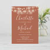 Slingerende lichten Terracotta All-in-One Eenvoudi Kaart (Staand voorkant)