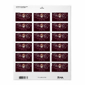 Slingerende Lichtjes Bordeaux Label (Full Sheet)