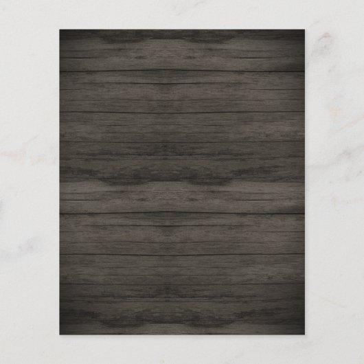 Slingerlichten Rustische Doop Budget Flyer (Achterkant)