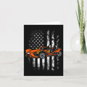 Slingshot Car Amerikaanse vlag 4 juli Kaart