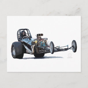  Slingshot Dragster Wheelie Briefkaart