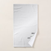 Slinky Black Cat Meow Meow Green Eyes sur argent (Serviette à main)