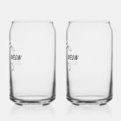 Slinky Black Cat Meow Meow Texte Personnalisé Yeux (Gauche)