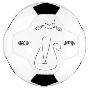 Slinky Black Cat Meow Meow Texte Personnalisé Yeux
