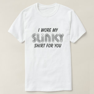Slinky oude school grappig t-shirt