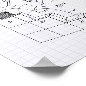 Slinky Speelgoed 1946 Patent Art - Lined Peper Poster (Hoek)