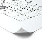 Slinky Speelgoed 1946 Patent Art - Witboek Poster (Hoek)
