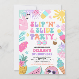 Slip 'n' Slide Splash Pad Zomer Verjaardagsfeest Kaart