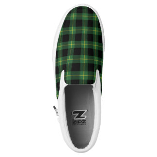Slip-On Automne vert d'automne de motif de plaid de