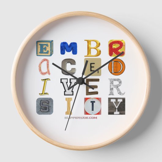 Slipperende letters van de omarming van diversitei (Voorkant)