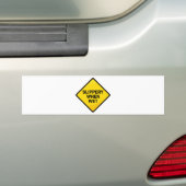 Slipperig wanneer nat bumpersticker (Op auto)