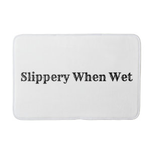 Slipperig wanneer natte bath Mat