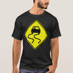 Slipperlicht wanneer nat teken T T-shirt