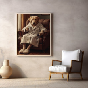 Slippers, koffie, en kauwen Speelgoed autoriteit Poster