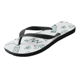 Slippers voor volwassenen, brede banden teenslippers