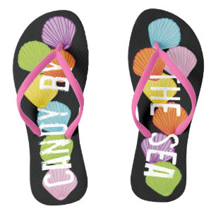 Slippers voor Volwassenen "Kleurrijke Schelpen Aan Teenslippers