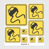 Slippery Road lorsque le Sticker Wet Set (Feuille)