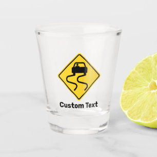 Slippery Road wanneer nat Shot Glas