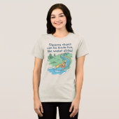 Slippery Slopes Can Be Fun Tri-Blend Shirt (Voorkant volledig)