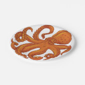 Slippery Zee Creature Ocean Octopus Long Tentacles Papieren Bordje (Gekanteld)