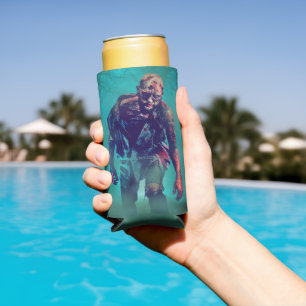 SlipperyJoe angstaanjagende zombiefiguur geïsoleer