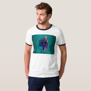 SlipperyJoe angstaanjagende zombiefiguur geïsoleer T-shirt