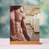 SlipperyJoe cheminée homme musclé six pack abs (Neutre)