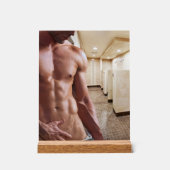 SlipperyJoe cheminée homme musclé six pack abs (Recto)