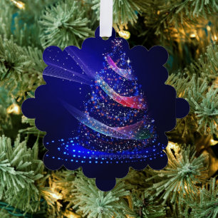 SlipperyJoe digitaal weergegeven kerstboom beau Ornament Kaart