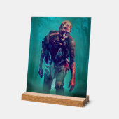 SlipperyJoe figure de zombie terrifiante isolée om (Angle)