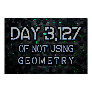 SlipperyJoe gebruikt geen geometrie die hexa in el Perfect Poster