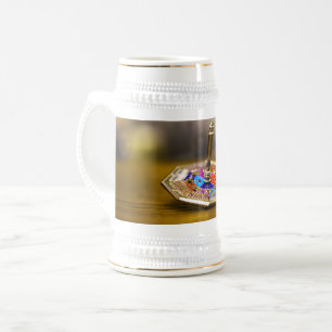 SlipperyJoe Hanukkah-dreidelcadeau achthoekige bas Bierpul
