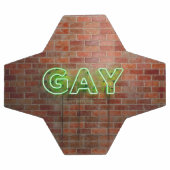 SlipperyJoe illuminé néon gay signe lumineux vif (Plat)