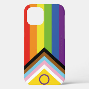 SlipperyJoe Intersex Progress Pride Flag regenboog iPhone 12 Pro Hoesje