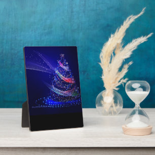 SlipperyJoe kerstboom digitaal doorschijnend rood Fotoplaat