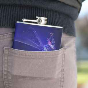 SlipperyJoe Kerstboom, prachtige kleurrijke Chri Heupfles