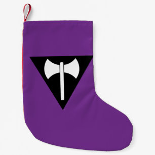SlipperyJoe lesbische trotsvlag krachtig gay femin Kleine Kerstsok