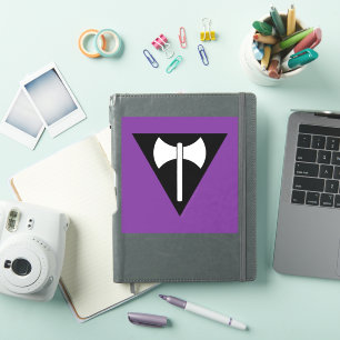 SlipperyJoe lesbische trotsvlag krachtig gay femin Sticker