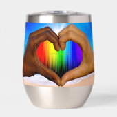SlipperyJoe levendige regenbooggradiënt hart inter (Voorkant)